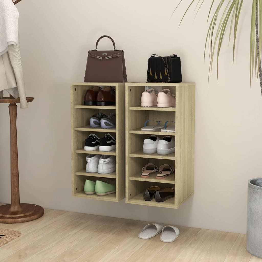 Scarpiera 31,5X35X90 Cm In Truciolato Rovere Sonoma
