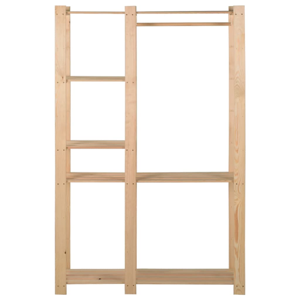 Appendiabiti 110X38X170 Cm In Legno Massello Di Pino
