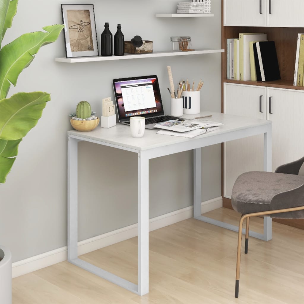 Scrivania Computer Nera E Rovere 110X60X73 Cm Legno Multistrato