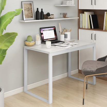 Scrivania Computer Nera E Rovere 110X60X73 Cm Legno Multistrato