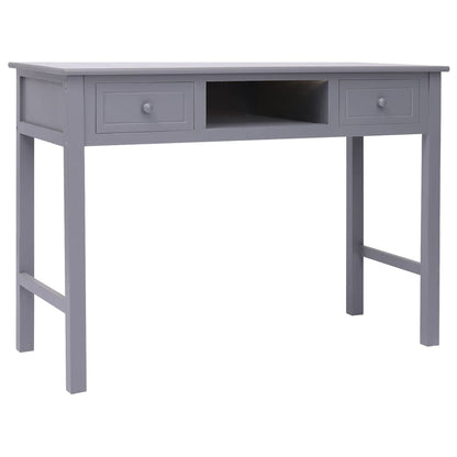 Scrivania Bianca 108X45X76 Cm In Legno Massello Di Paulownia