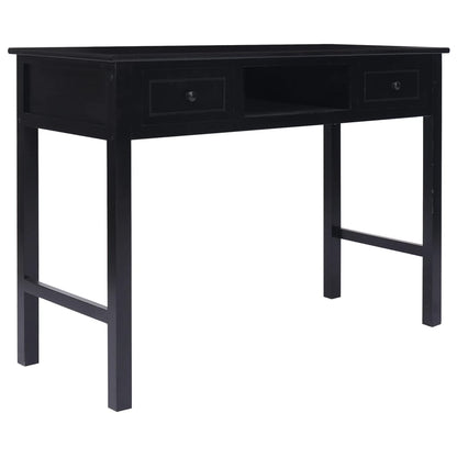 Scrivania Bianca 108X45X76 Cm In Legno Massello Di Paulownia