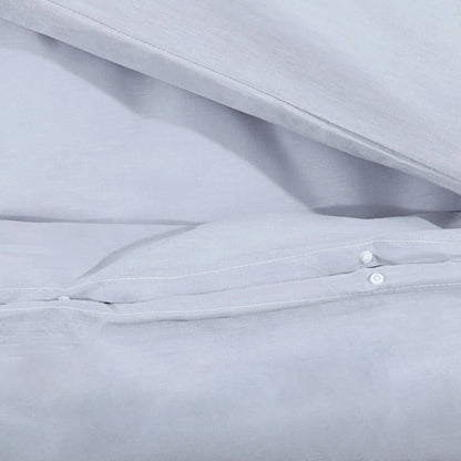 Set Copripiumino 140X200 Cm In Microfibra Leggera Grigio