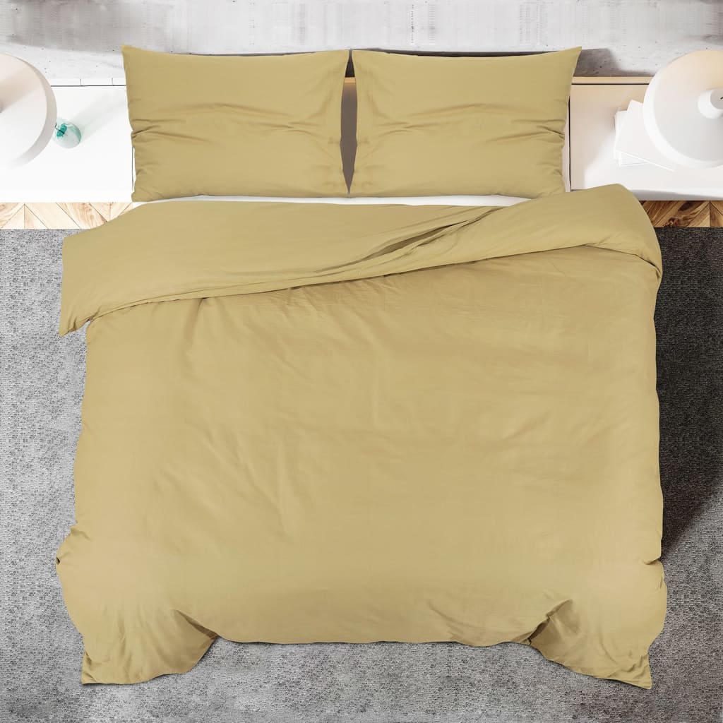 Set Copripiumino Tortora 220X240 Cm In Microfibra Leggera Talpa