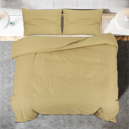 Set Copripiumino Tortora 220X240 Cm In Microfibra Leggera Talpa