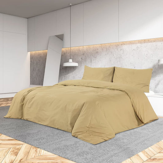 Set Copripiumino Tortora 200X220 Cm In Microfibra Leggera Talpa
