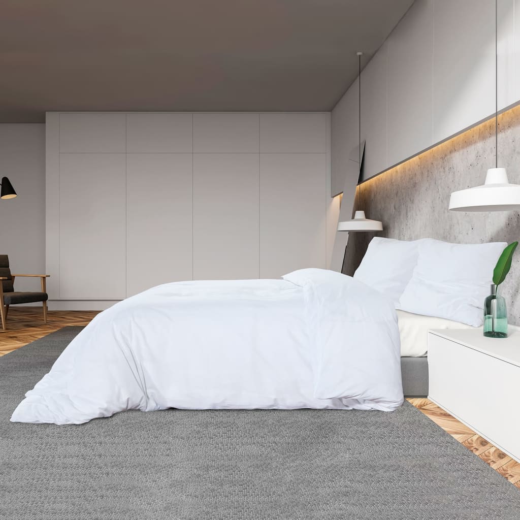 Set Copripiumino 140X200 Cm In Microfibra Leggera Bianco