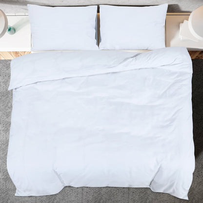 Set Copripiumino 140X200 Cm In Microfibra Leggera Bianco
