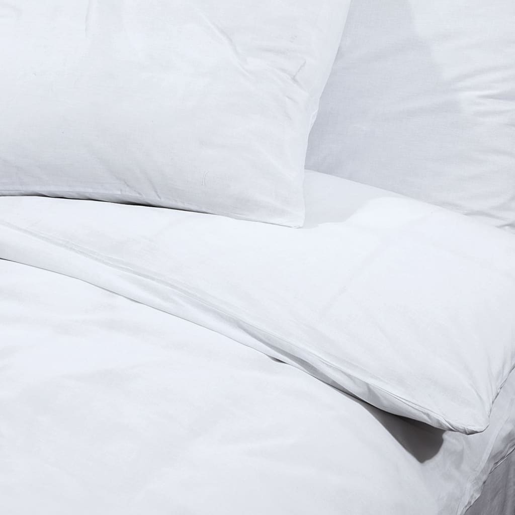 Set Copripiumino 140X200 Cm In Microfibra Leggera Bianco