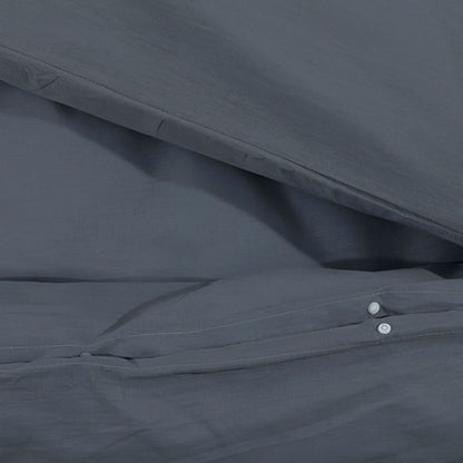 Set Copripiumino 140X200 Cm In Cotone Antracite