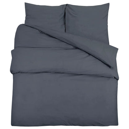 Set Copripiumino 260X240 Cm In Cotone Antracite