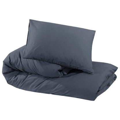 Set Copripiumino 260X240 Cm In Cotone Antracite
