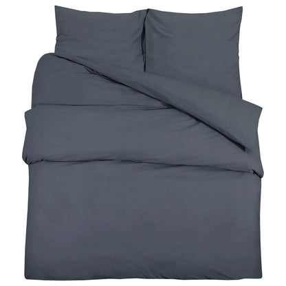 Set Copripiumino 200X200 Cm In Cotone Antracite