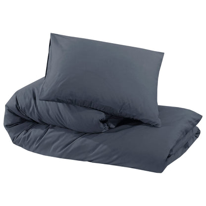 Set Copripiumino 200X220 Cm In Cotone Antracite