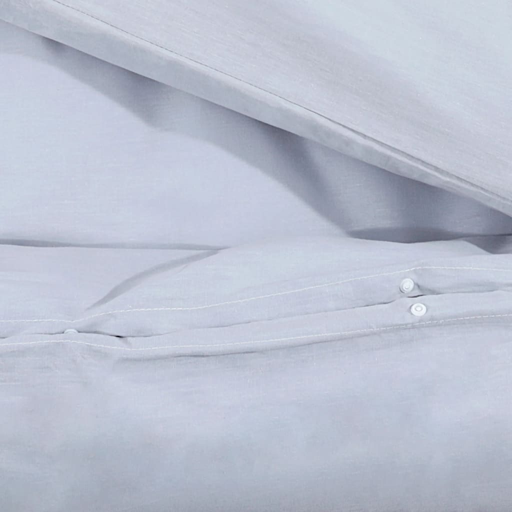 Set Copripiumino 260X240 Cm In Cotone Grigio