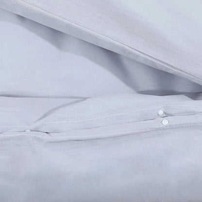 Set Copripiumino 260X240 Cm In Cotone Grigio
