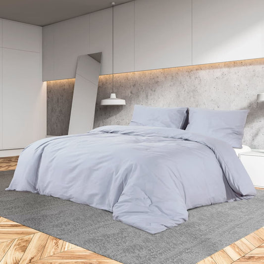 Set Copripiumino 260X240 Cm In Cotone Grigio