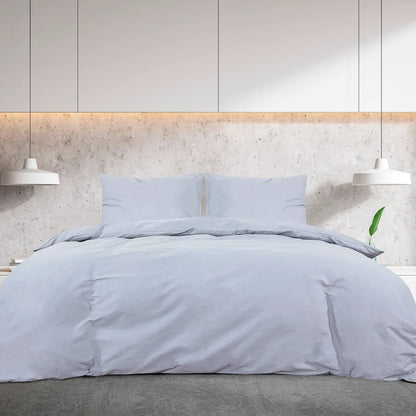 Set Copripiumino 200X200 Cm In Cotone Grigio