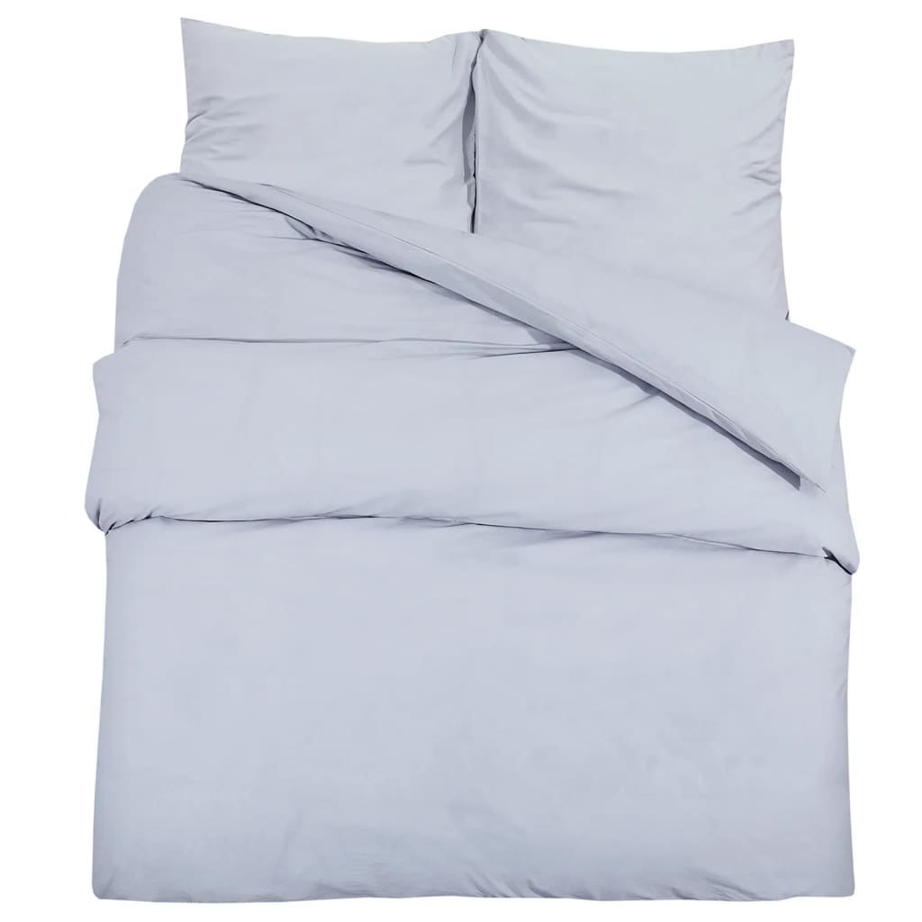 Set Copripiumino 200X220 Cm In Cotone Grigio