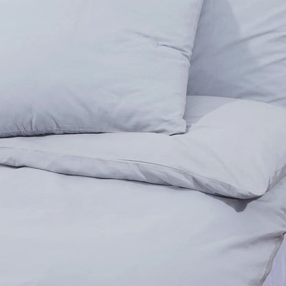 Set Copripiumino 260X220 Cm In Cotone Grigio