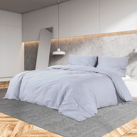 Set Copripiumino 260X220 Cm In Cotone Grigio