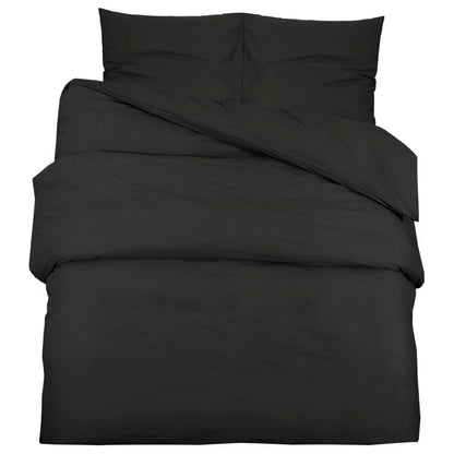 Set Copripiumino 240X220 Cm In Cotone Nero