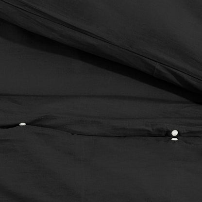 Set Copripiumino 240X220 Cm In Cotone Nero