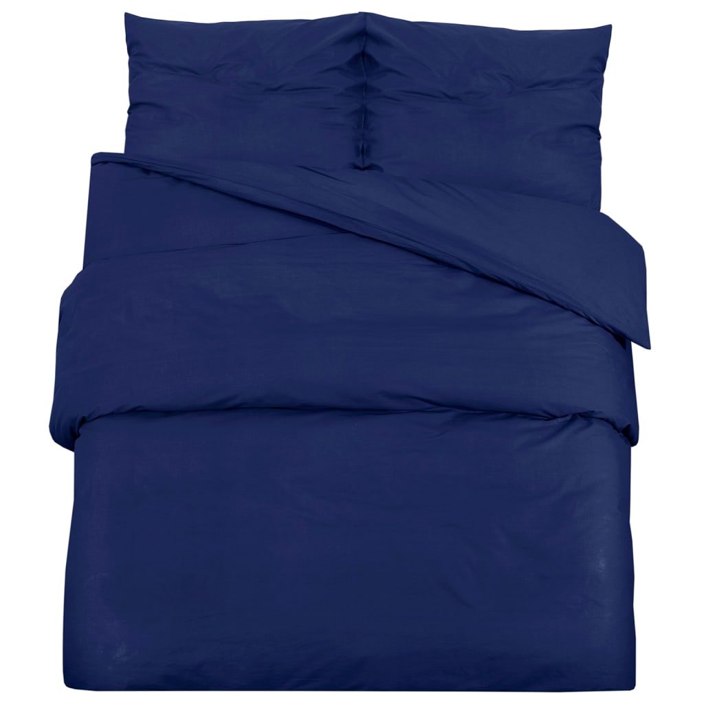 Set Copripiumino Marino 240X220 Cm In Cotone Blu