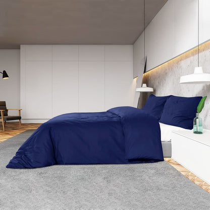 Set Copripiumino Marino 240X220 Cm In Cotone Blu