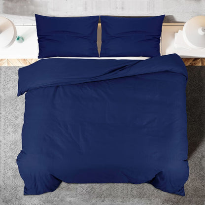 Set Copripiumino Marino 240X220 Cm In Cotone Blu