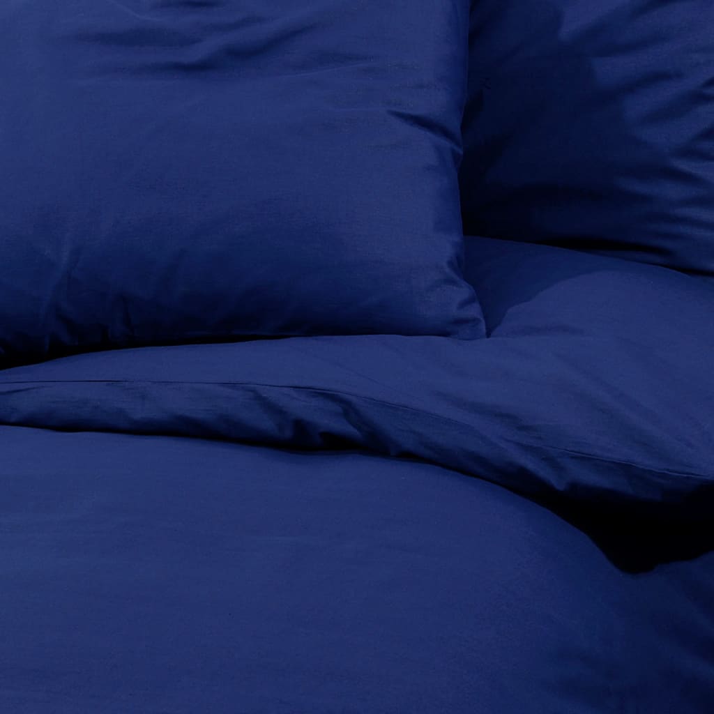 Set Copripiumino Marino 260X240 Cm In Cotone Blu