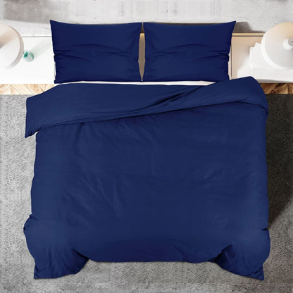 Set Copripiumino Marino 260X220 Cm In Cotone Blu