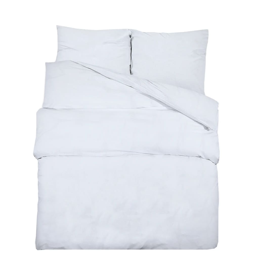 Set Copripiumino 200X220 Cm In Cotone Bianco