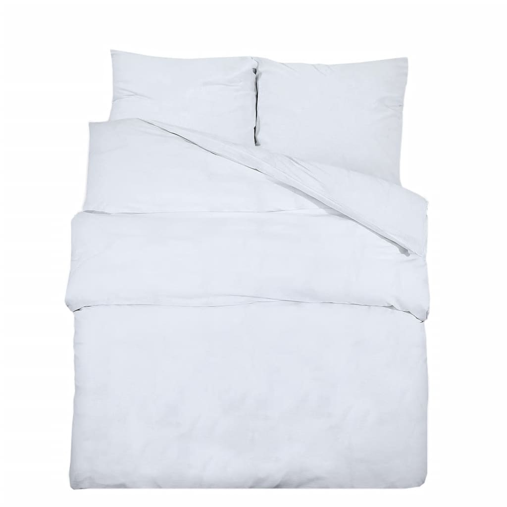 Set Copripiumino 225X220 Cm In Cotone Bianco