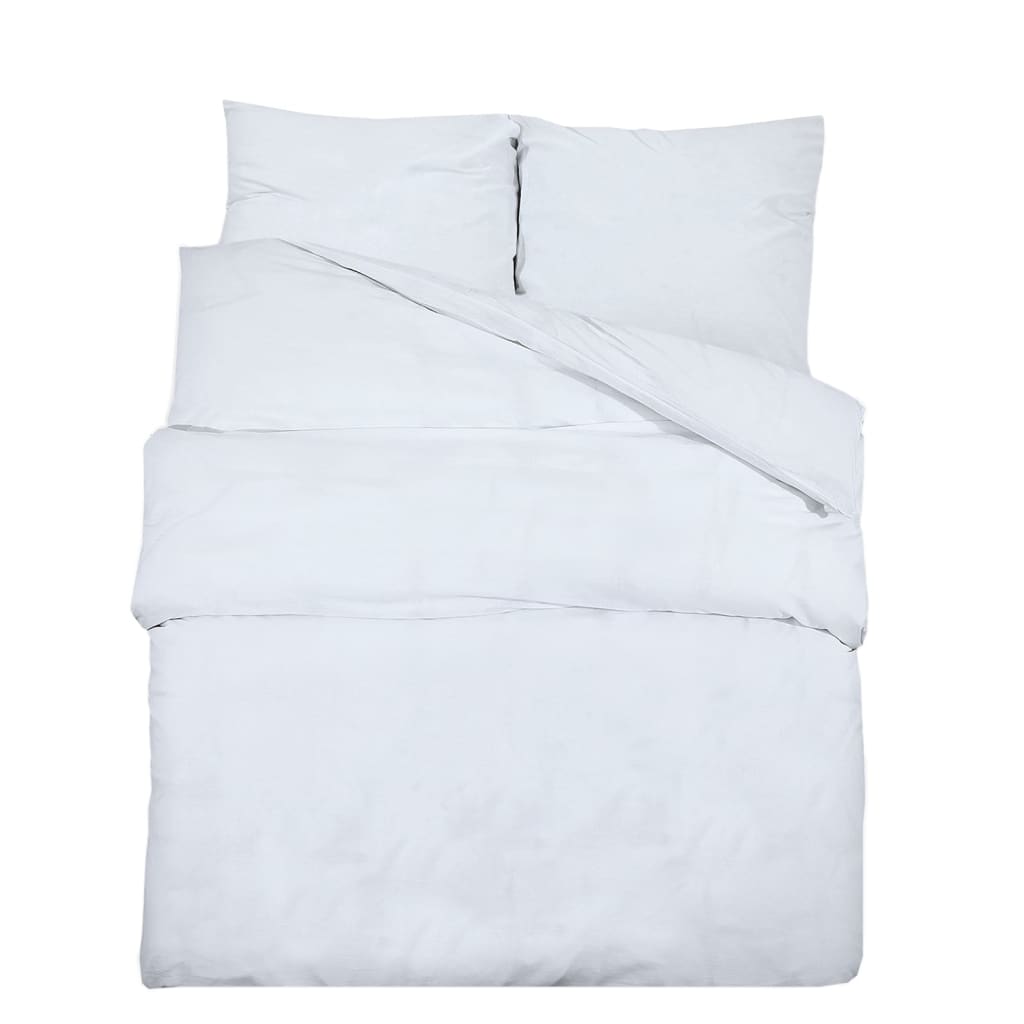 Set Copripiumino 260X220 Cm In Cotone Bianco