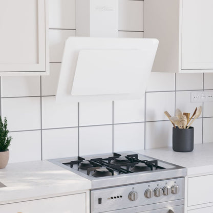 Cappa Parete 90 Cm Acciaio Inox E Vetro Temperato Lucido