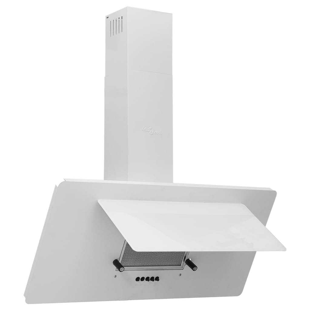 Cappa Parete 90 Cm Acciaio Inox E Vetro Temperato Lucido