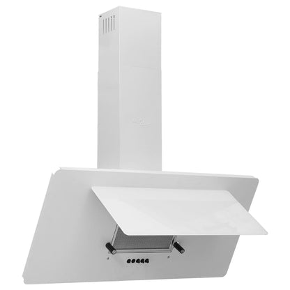 Cappa Parete 90 Cm Acciaio Inox E Vetro Temperato Lucido
