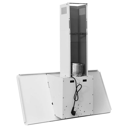Cappa Parete 90 Cm Acciaio Inox E Vetro Temperato Lucido