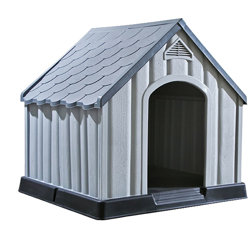 Cuccia Per Cani Grigia 92X87X91 Cm In Plastica