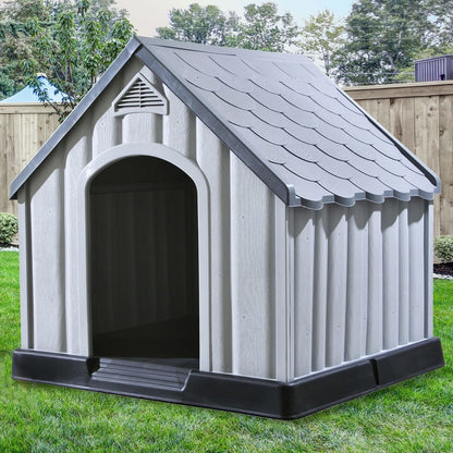 Cuccia Per Cani Grigia 92X87X91 Cm In Plastica