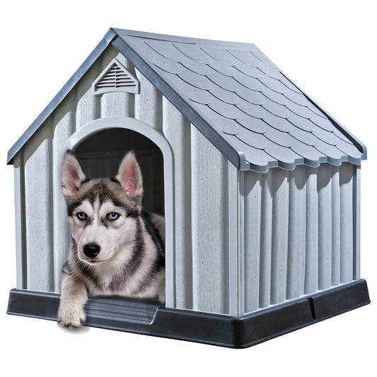Cuccia Per Cani Grigia 92X87X91 Cm In Plastica
