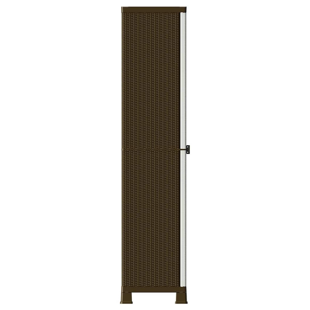 Armadietto In Plastica 68X39X171,5 Cm Design Rattan