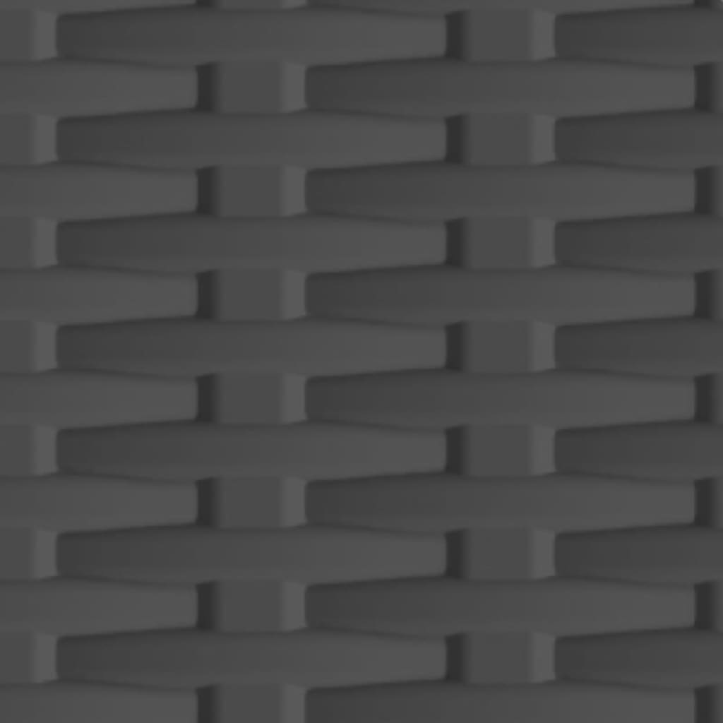 Armadietto In Plastica 68X39X171,5 Cm Design Rattan