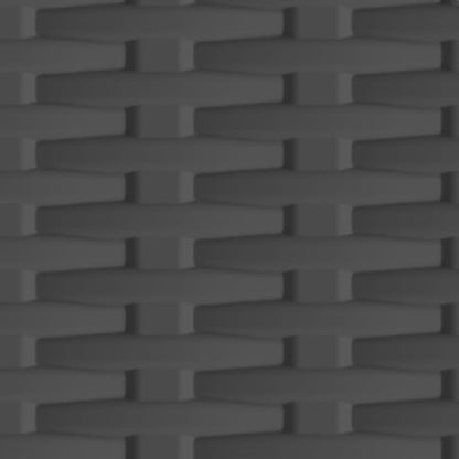 Armadietto In Plastica 68X39X171,5 Cm Design Rattan