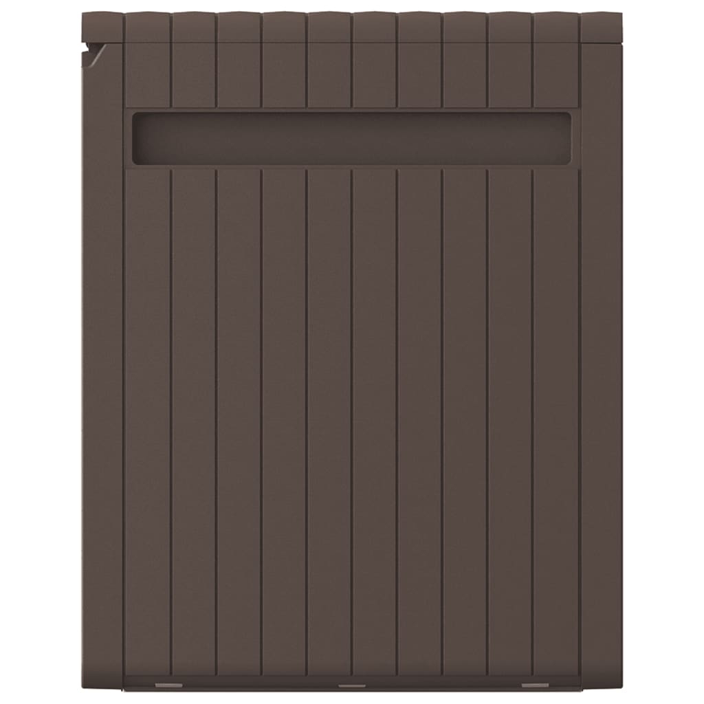 Baule Mobile Contenitore Cuscini Marrone 117X45,5X57,5 Cm 270 L Beige E Oro