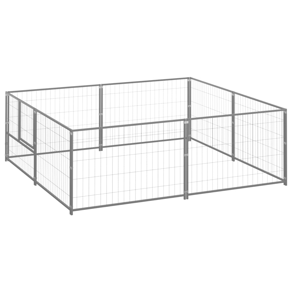 Gabbia Per Cani Nera 14 M² In Acciaio
