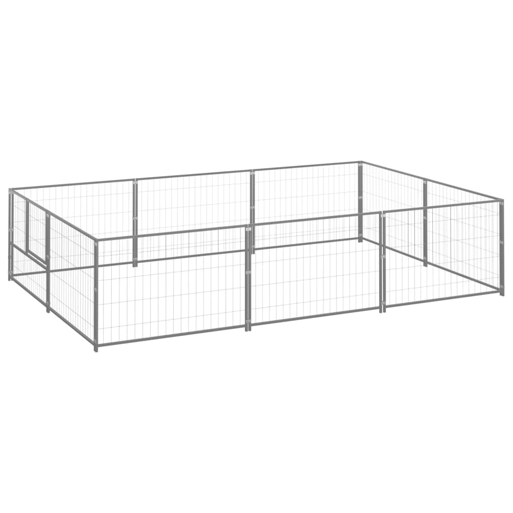 Gabbia Per Cani Nera 14 M² In Acciaio