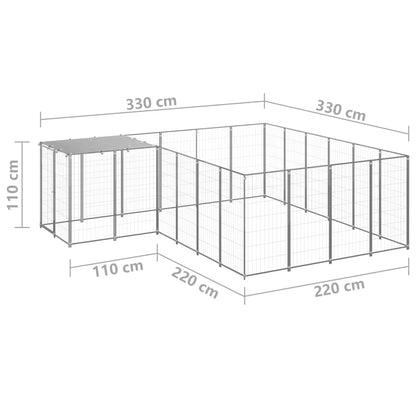 Gabbia Per Cani 8,47 M² In Acciaio