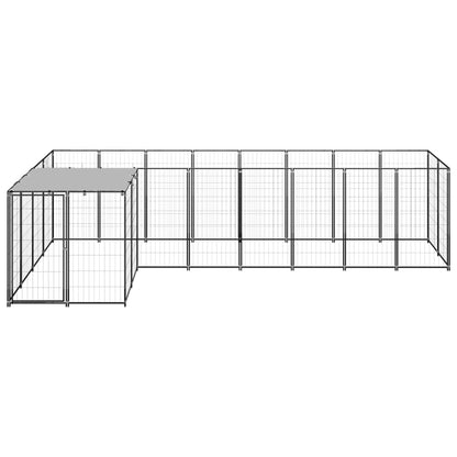 Gabbia Per Cani Nera 6,05 M² In Acciaio